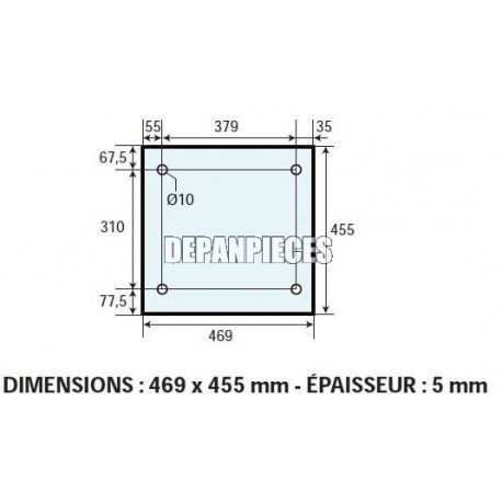 DIMENSIONS 469 x 455 mm