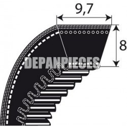 COURROIES CRANTEES SERIE XPZ POUR FACONNEUSES STAF ET MERAND