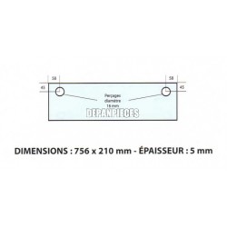 DIMENSIONS: 756 x 210 mm