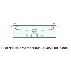 DIMENSIONS: 756 x 270 mm