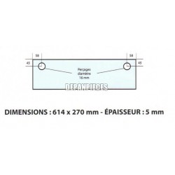 DIMENSIONS: 614 x 270 mm