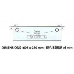 DIMENSIONS 605 x 280 mm