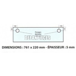 DIMENSIONS 761 x 220 mm