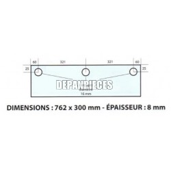 DIMENSIONS 762 x 300 mm