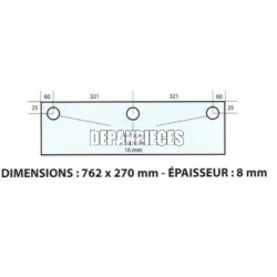 DIMENSIONS 762 x 270 mm