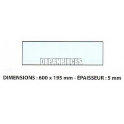 DIMENSIONS 600 x 195 mm