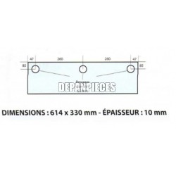 DIMENSIONS 614 x 330 mm