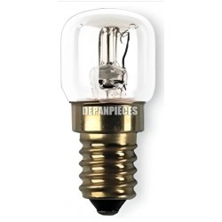 LAMPE DE FOUR TUBE E14 230V 15W ET 25W.